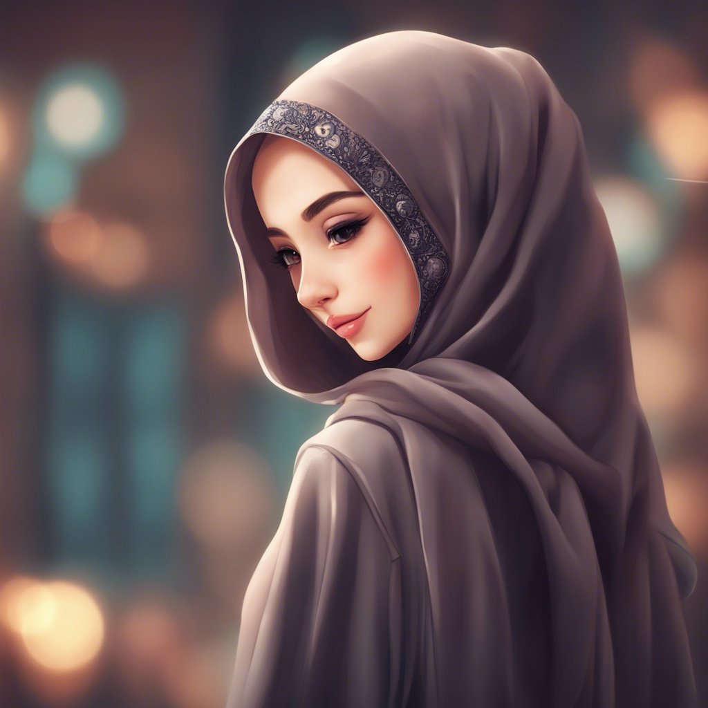 muslim hijab girl dp