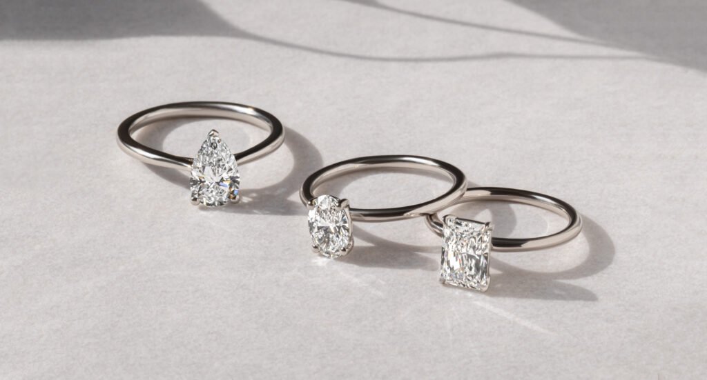 Lab Created Diamond Rings