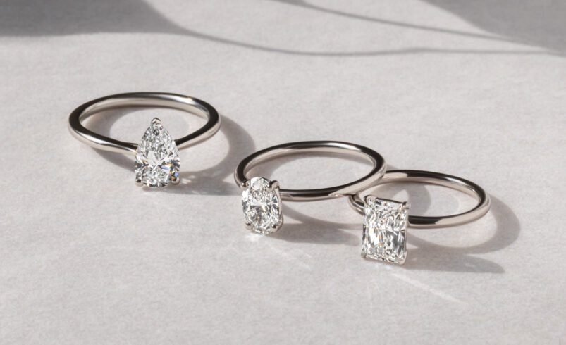 Lab Created Diamond Rings
