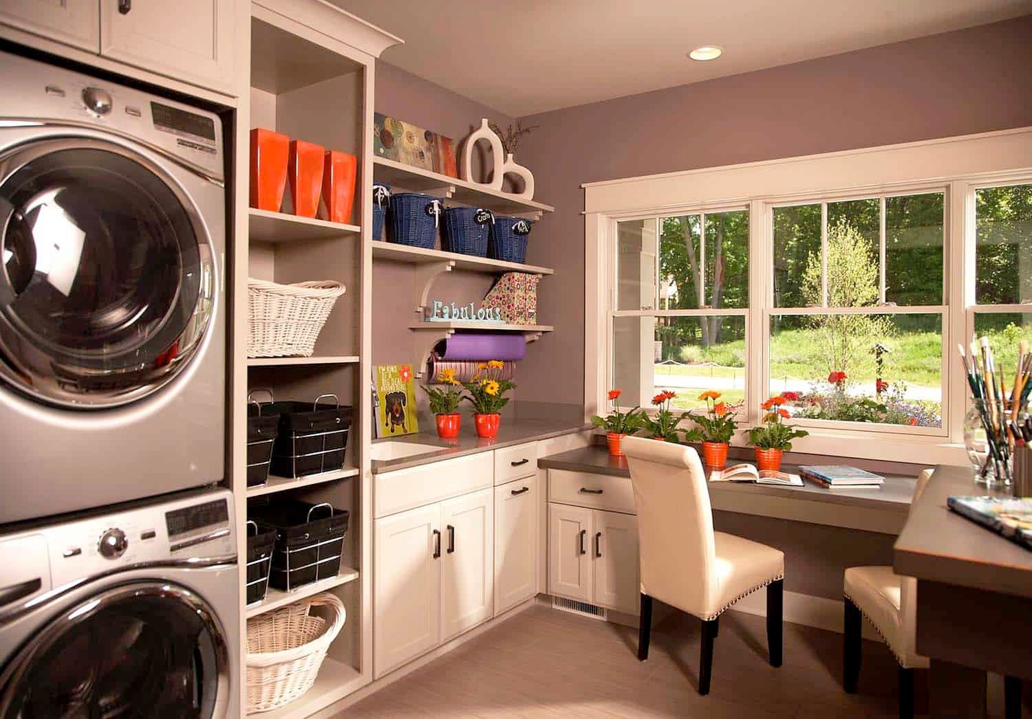 How to Create a Multi-Functional Laundry Room with Storage and Folding Stations