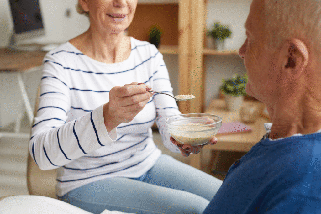 How to Safely Feed Someone With Swallowing Difficulties