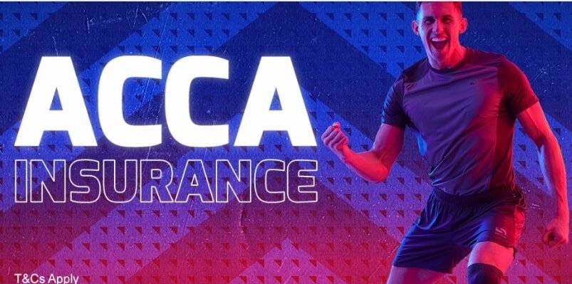 “Acca insurance” bet – Get your money back immediately after just one loss