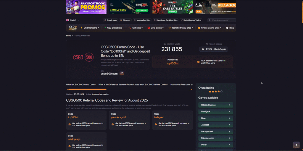 CSGO500 Referral