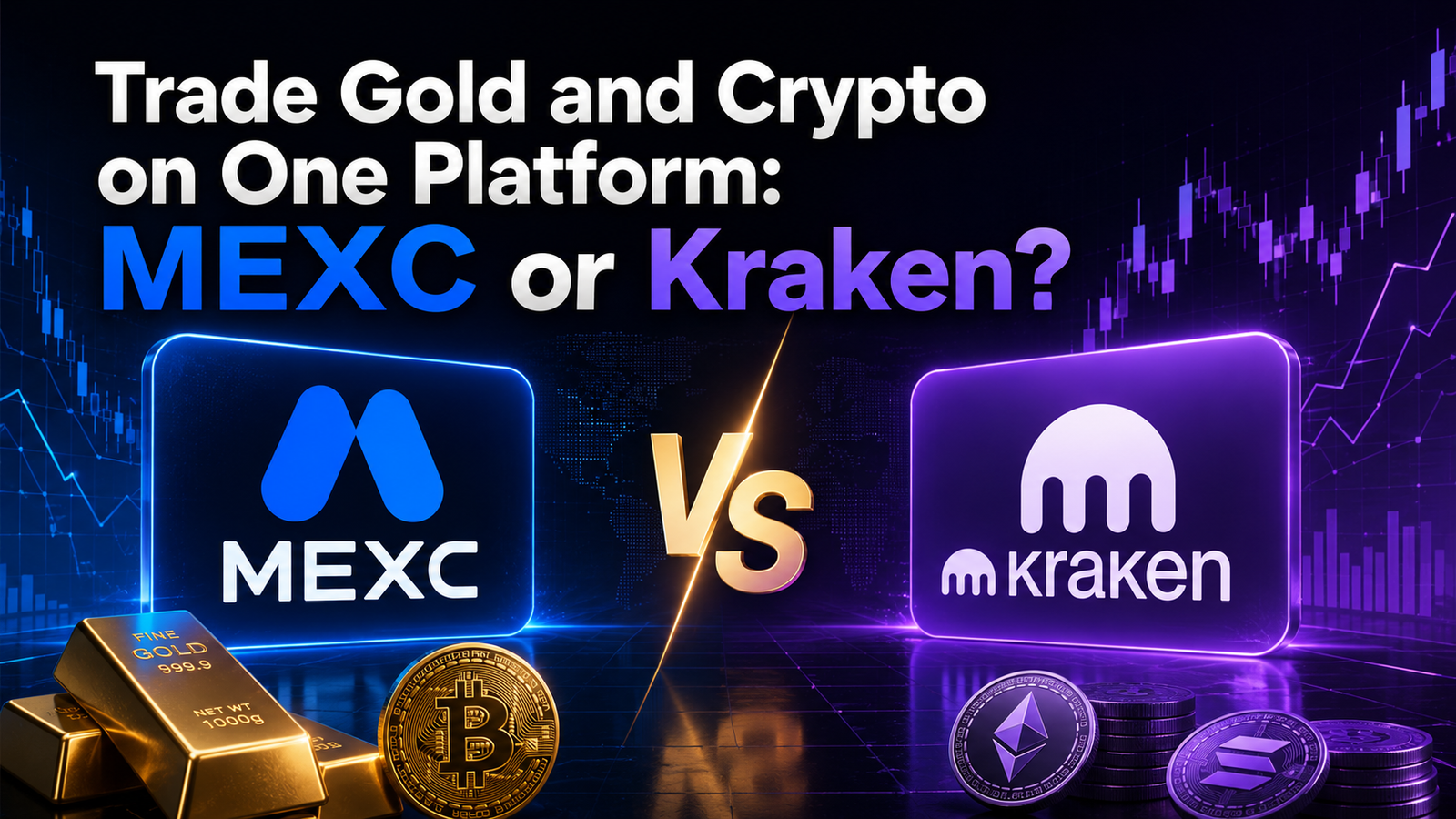 Trade Gold and Crypto on One Platform: MEXC or Kraken?
